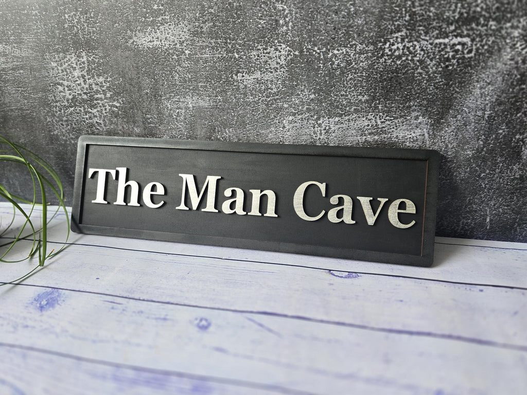 Personalized Man Cave Wooden Sign
