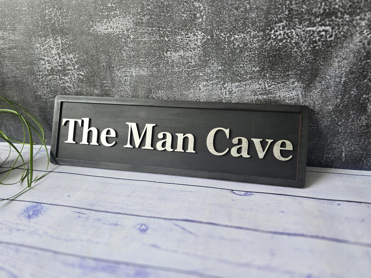 Personalized Man Cave Wooden Sign
