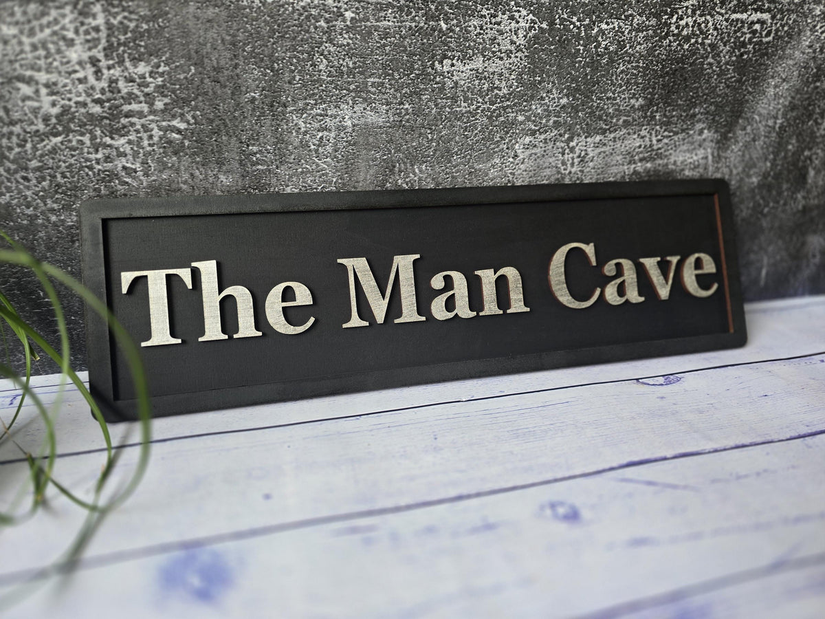 Personalized Man Cave Wooden Sign