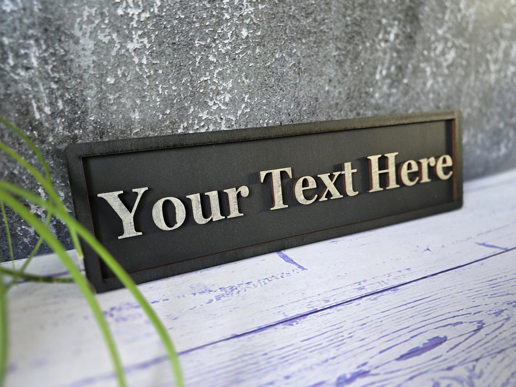 Personalised Wooden Sign: Custom Door Plaque