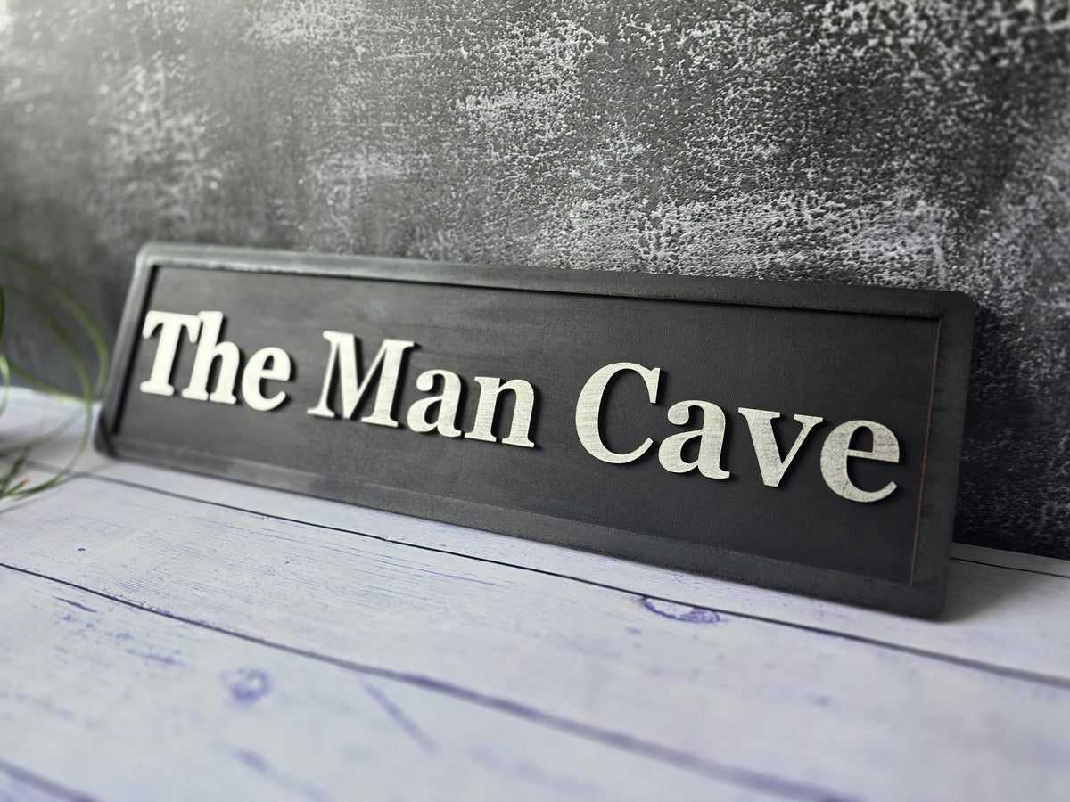 Personalized Man Cave Wooden Sign