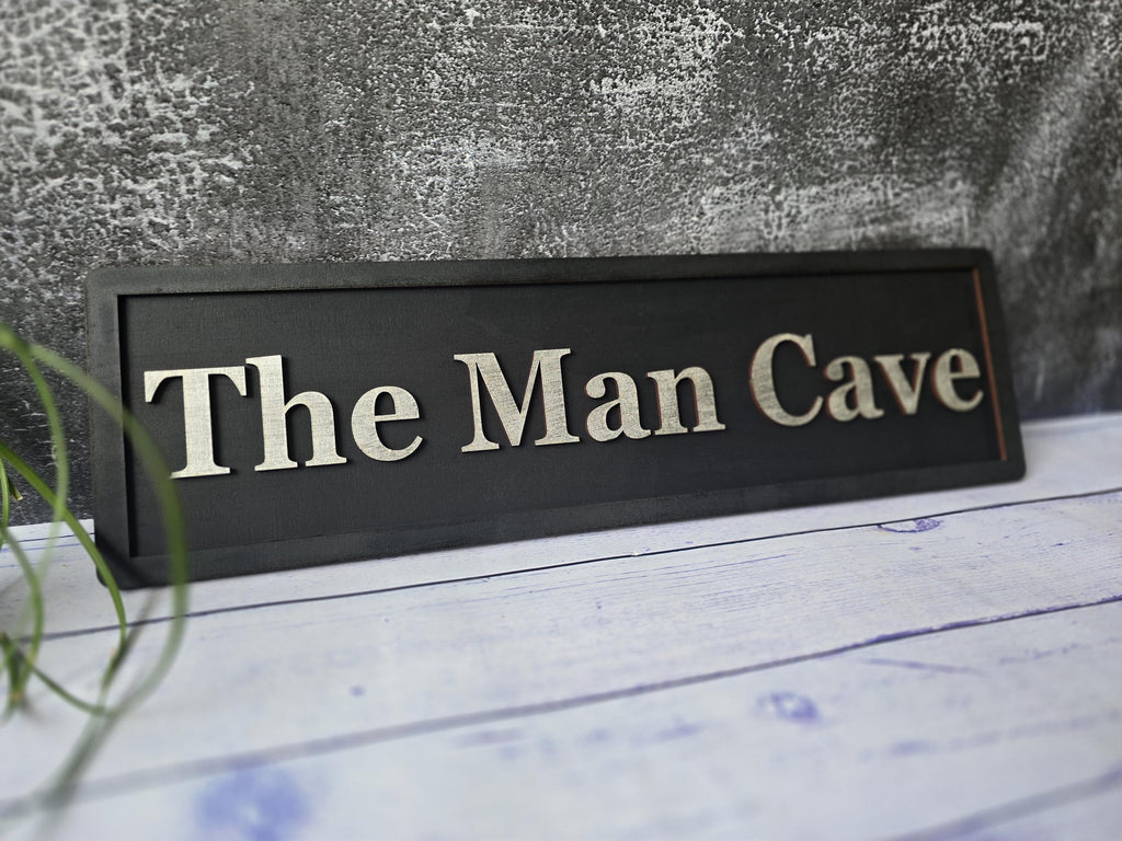 Personalized Man Cave Wooden Sign