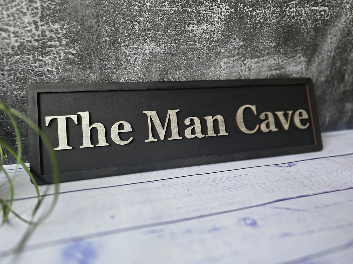 Personalized Man Cave Wooden Sign