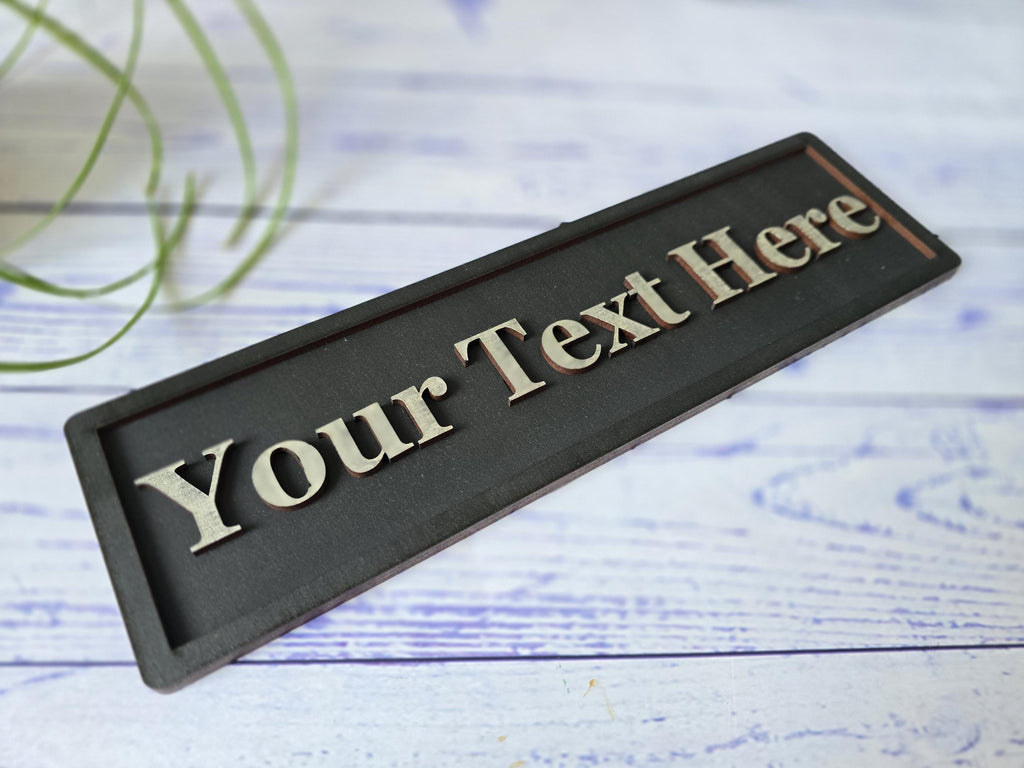 Personalised Wooden Sign: Custom Door Plaque