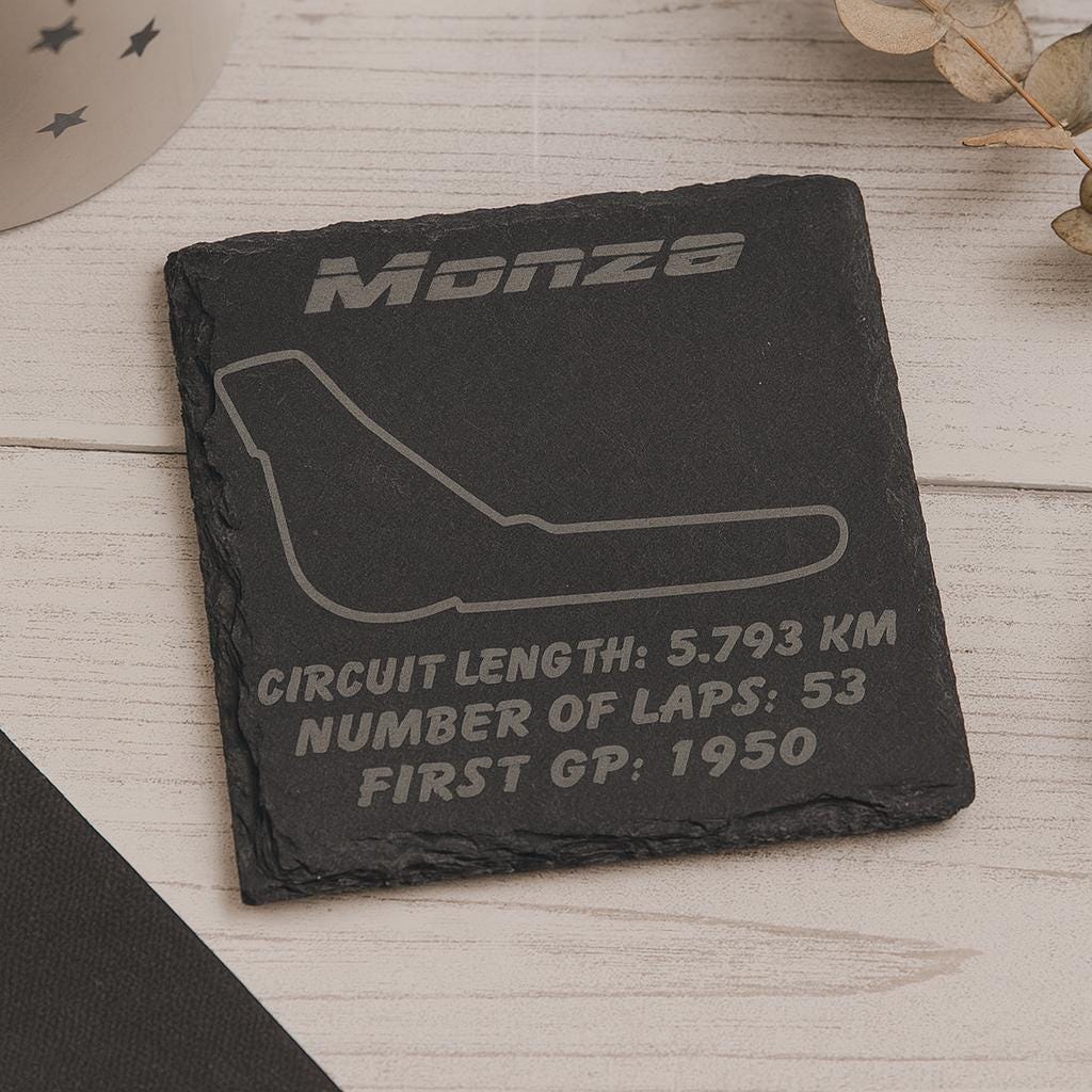 F1 Circuit Slate Coaster Set