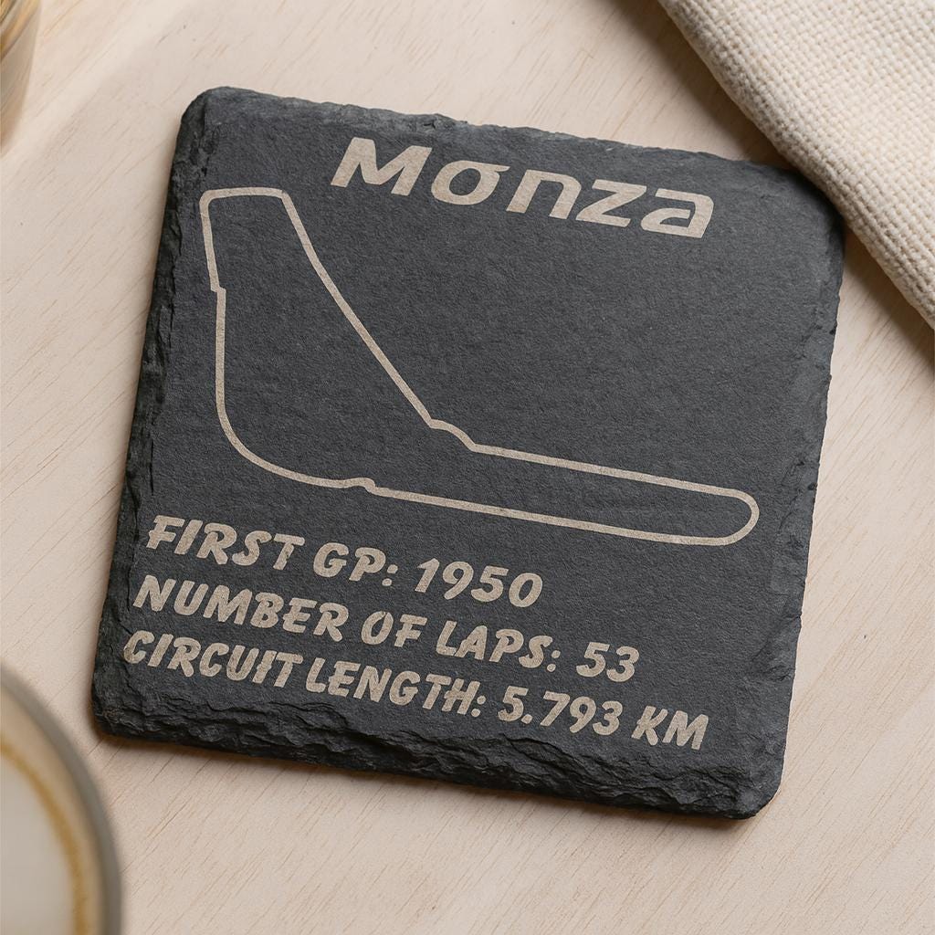 F1 Circuit Slate Coaster Set , Gifts for F1 Fans
