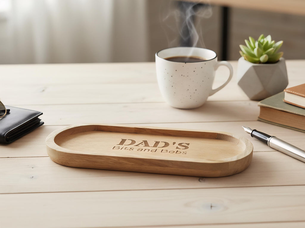 Personalized Wood Valet Tray