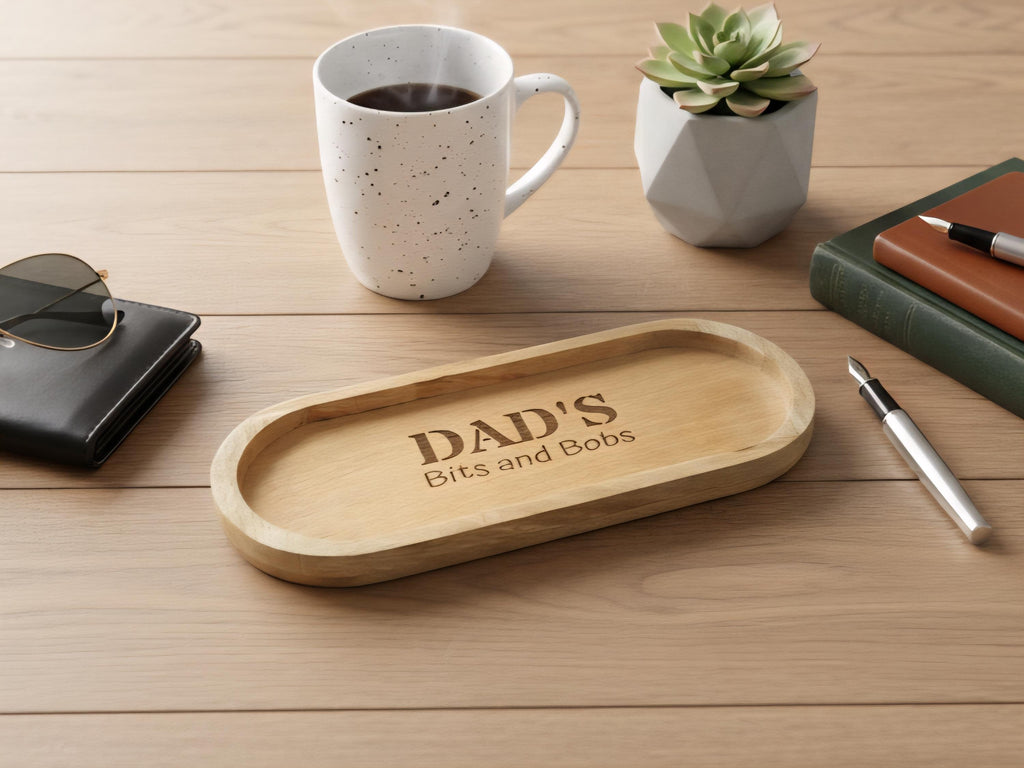 Personalized Wood Valet Tray