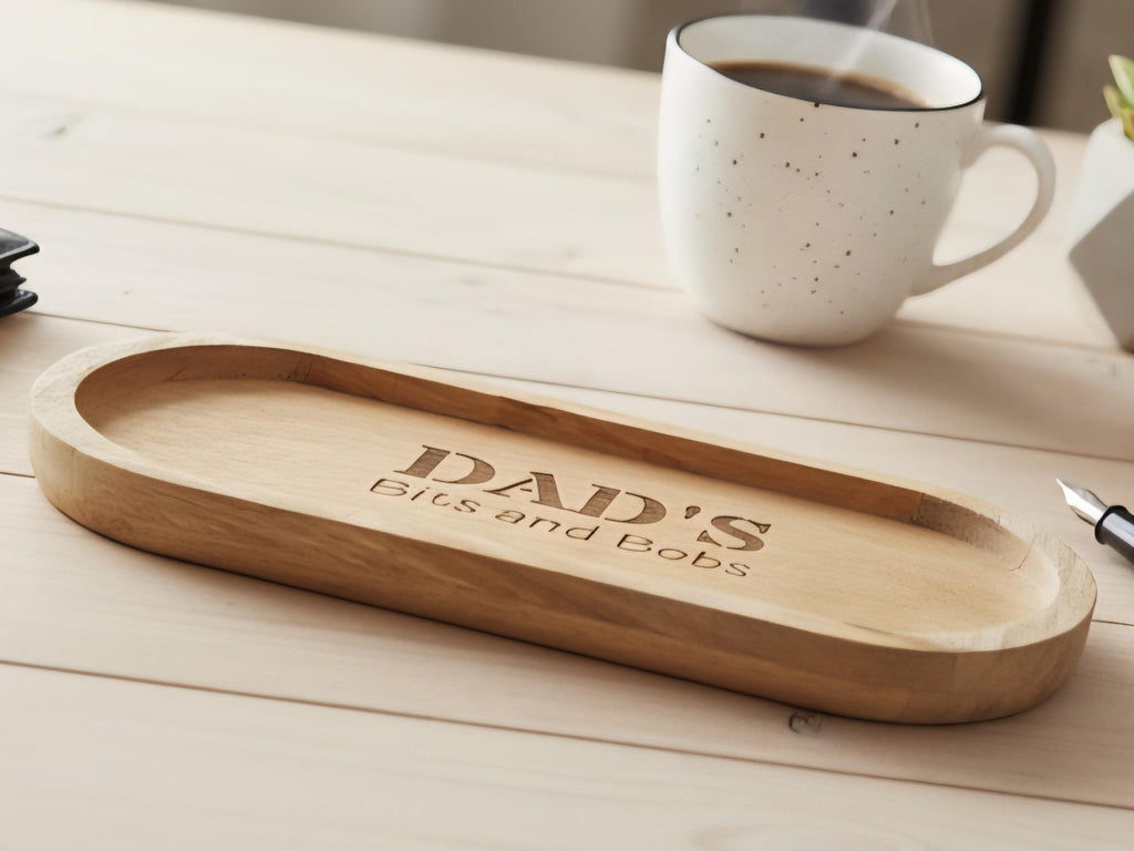Personalized Wood Valet Tray