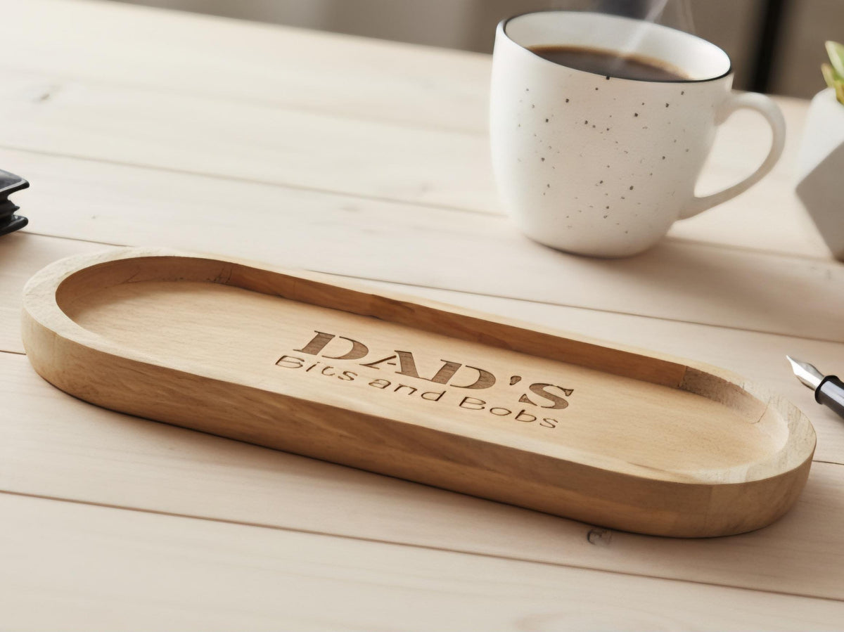 Personalized Wood Valet Tray