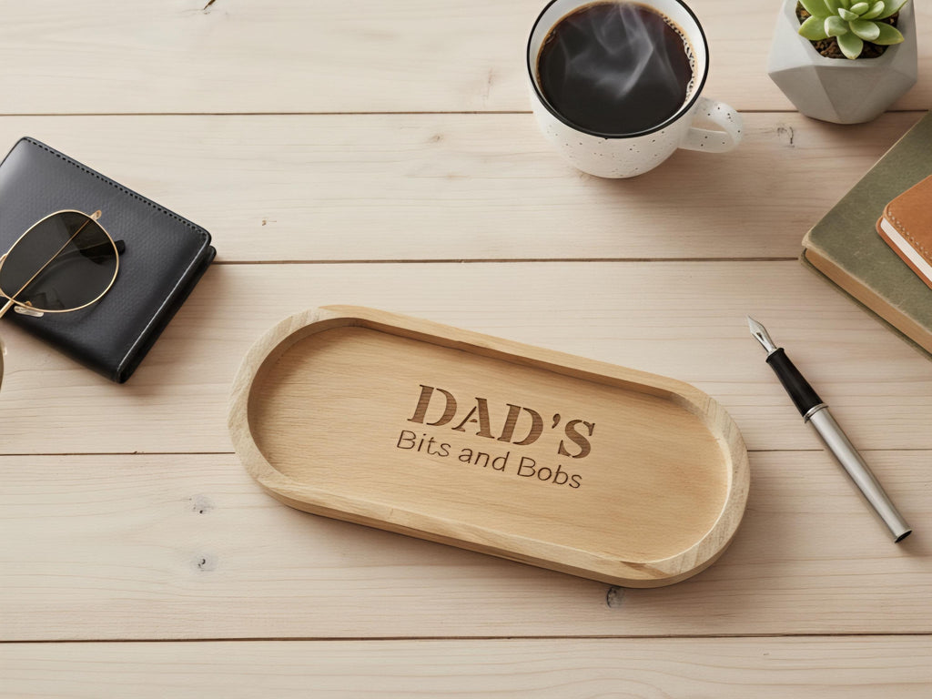 Personalized Wood Valet Tray