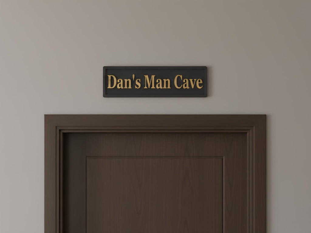 Personalized Man Cave Sign | 3D Raised Letters, Home Bar Decor