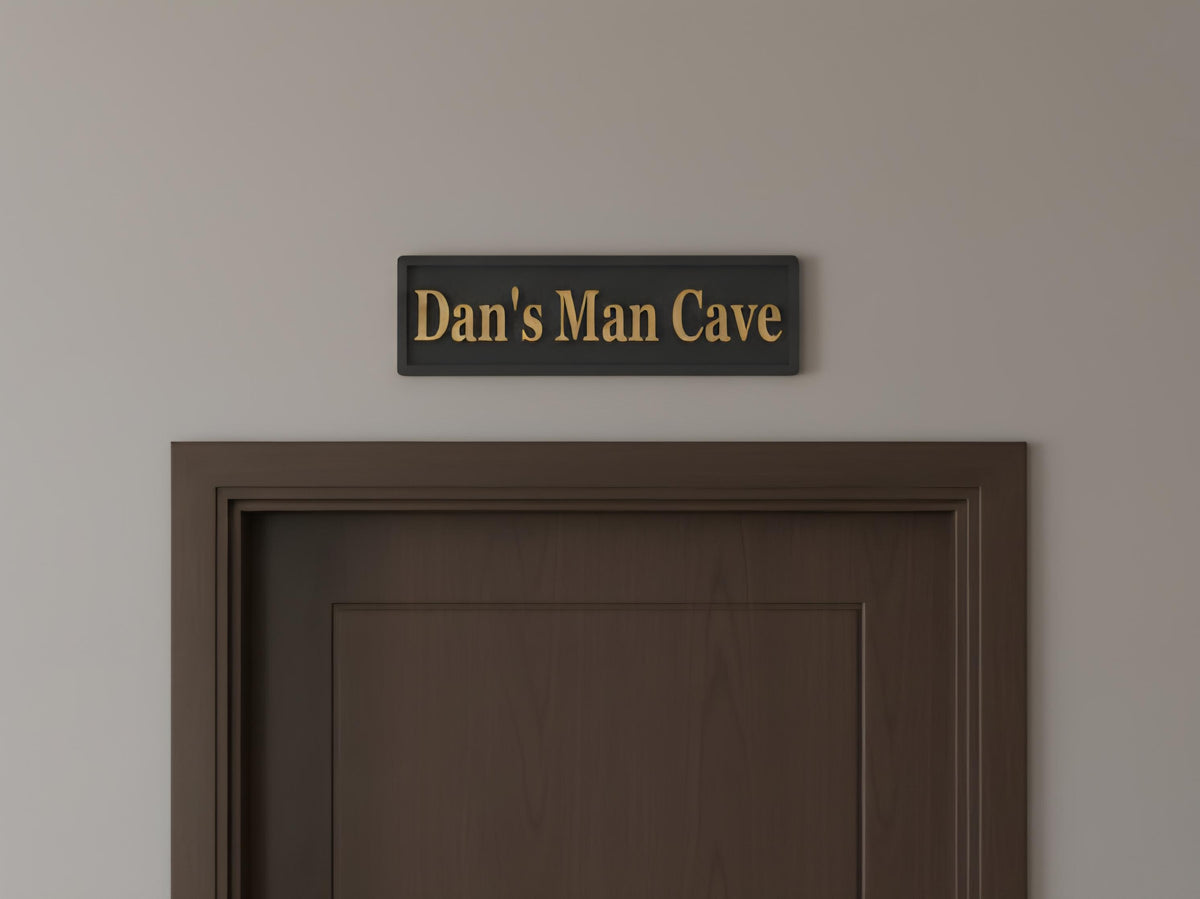 Personalized Man Cave Sign | 3D Raised Letters, Home Bar Decor