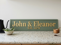 Personalised Names 3D Wooden Sign, Custom Couples Sign