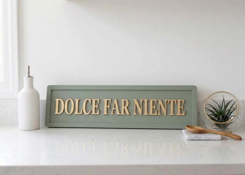 Dolce Far Niente Wooden Sign