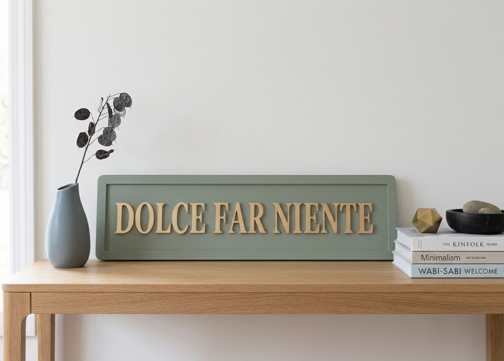 Dolce Far Niente Wooden Sign